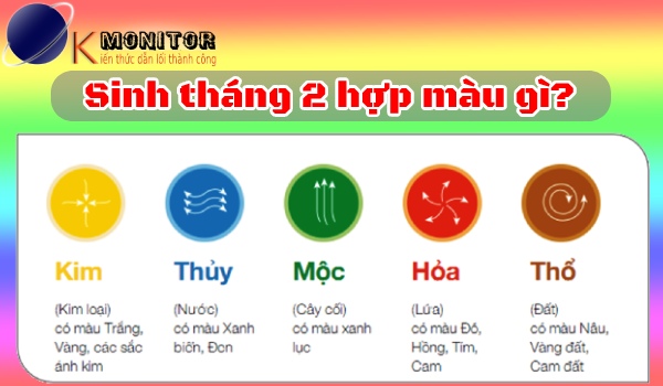 Sinh tháng 2 hợp màu gì?
